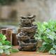A & B Home Brown Small Cascading Fountain-5