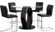 Furniture of America® Lodia 5-Piece Black/Chrome Dining Set-0