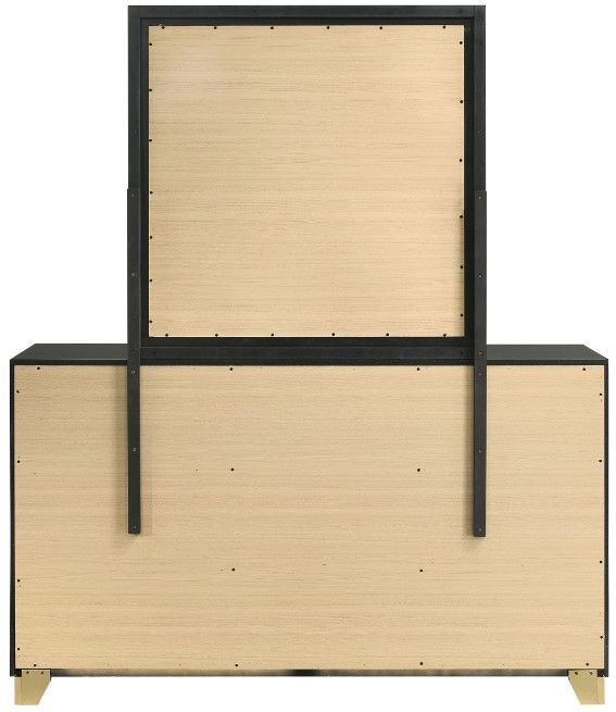 Coaster® Caraway Black Dresser and Mirror-3