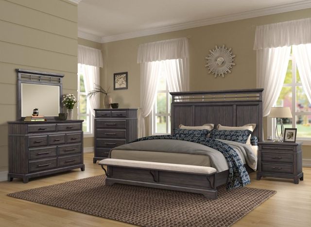 Bernards Bellamy Lane Brown 2-Drawer Nightstand-3
