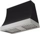 AGA Marquee 36" Matte Black Wall Mounted Range Hood with Brushed Nickel Trim-0