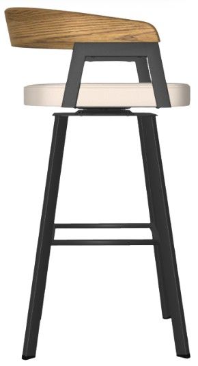 Amisco Customizable Carmela Swivel Bar Stool-4