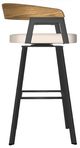 Amisco Customizable Carmela Swivel Bar Stool-2