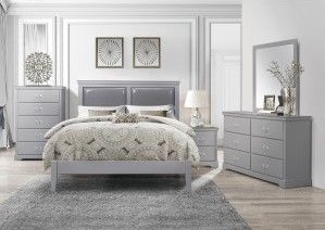 Mazin Furniture Seabright Gray Nightstand-3