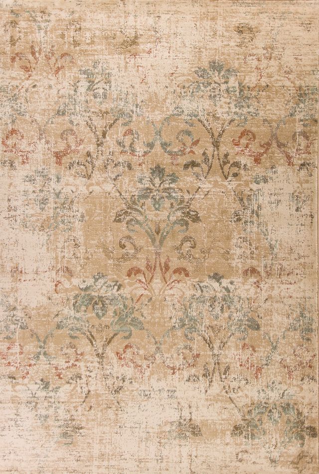 KAS Rugs Heritage Champagne Damask 5'x8' Rug-0