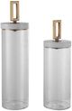 Uttermost® Hayworth 2-Piece Seeded Glass Container Set-0