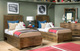 Legacy Kids Teen Summer Camp Brown Twin Youth Panel Bed-2