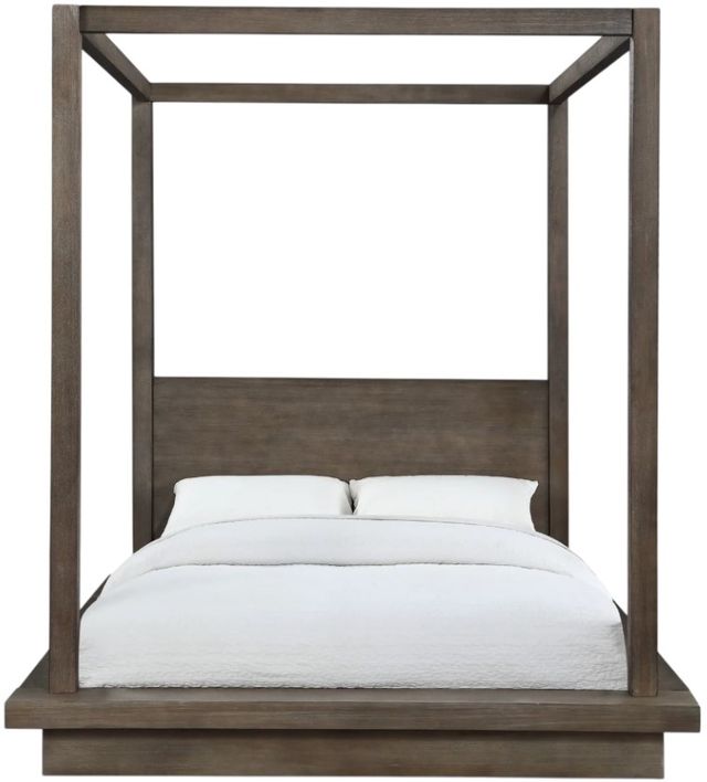 Modus Furniture Melbourne Dark Pine Full Canopy Bed-2