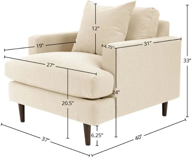 LH Home Martha Beach Alabaster Club Chair-1