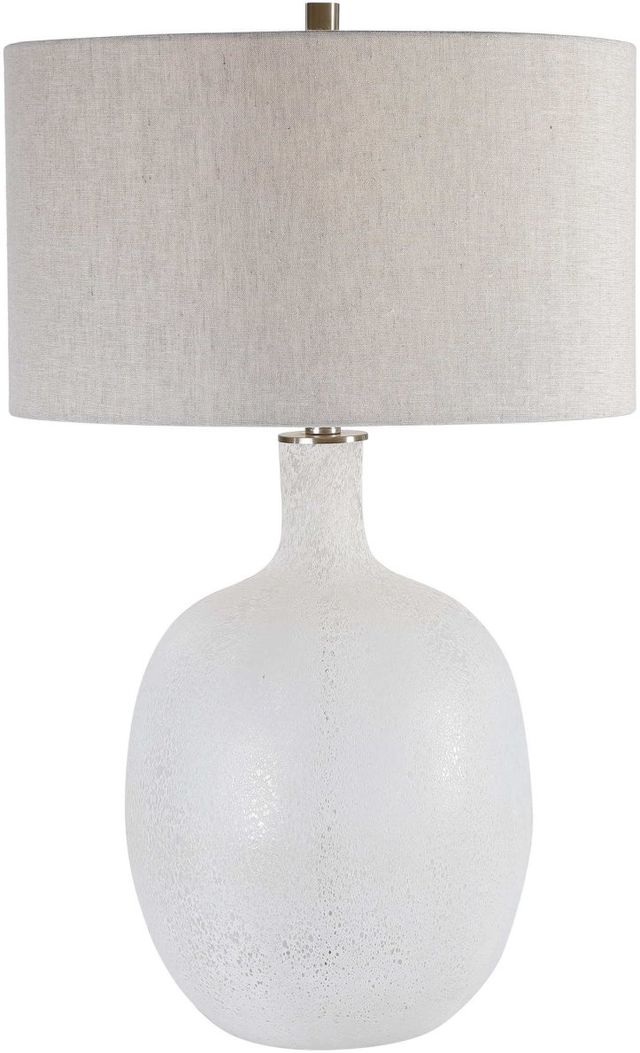 Uttermost® Whiteout Mottled Aged White Table Lamp-3