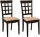 Coaster® Gabriel 2-Piece Cappuccino/Tan Upholstered Side Chairs-4
