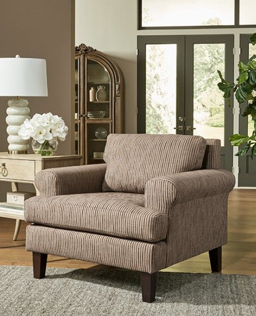 Best® Home Furnishings Customizable Lumira Club Chair with Espresso Legs-3