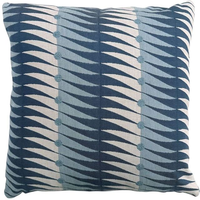 Uttermost® Jetty Blue/White Polyester Indoor-Outdoor Pillow-0