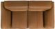 Coaster® Buxton Orange Upholstered Loveseat-4