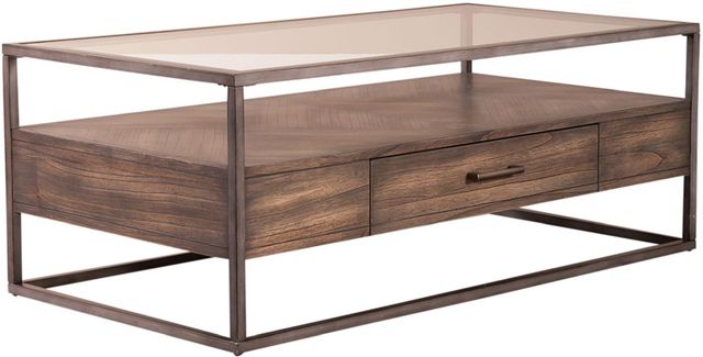 Liberty Furniture Jamestown 3-Piece Clear/Tobacco Table Set-1