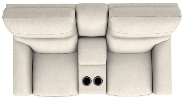 La-Z-Boy® Ava Ivory Power Reclining Loveseat with Console and Headrest-4