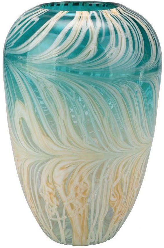 Moe's Home Collection Array Blue and Yellow Vase-0