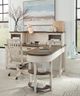 aspenhome® Caraway Aged Ivory Single Ped Desk-1