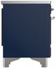 Ilve® Majestic III 40" Midnight Blue Pro Style Induction Range with Triple Glass Door and Chrome Trim-4