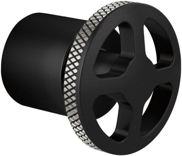 Brizo Litze® Matte Black/Brilliance® Luxe Steel® 3 And 6 Setting Diverter Trim Handle Kit - Wheel-0