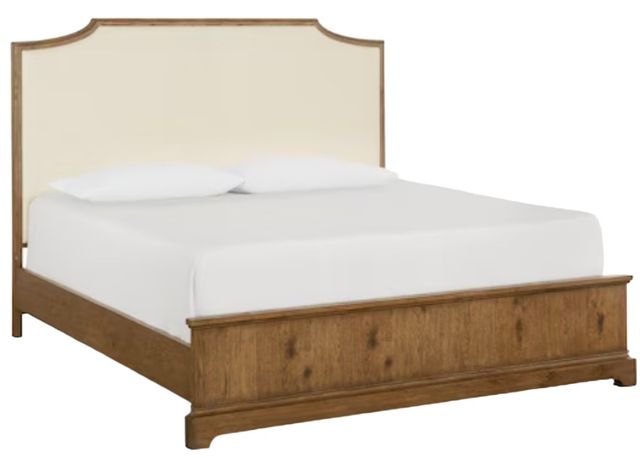 Bassett® Furniture Surry Truffle Oak Upholstered California King Panel Bed-0