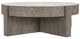 Classic Home Sonoma Antique White 52" Round Coffee Table with Distressed Gray Base-0