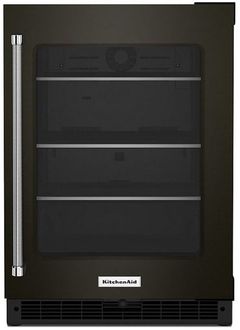KitchenAid® 5.2 Cu. Ft. Black Stainless Steel Beverage Center
