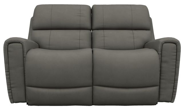 La-Z-Boy® Apollo Blue Grey Leather Power Reclining Loveseat with Headrest and Lumbar-1