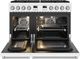 Thor Kitchen A Series 48" White Matte Pro Style Gas Range with Stainless Steel Hardware-1