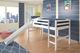 Donco Kids White Twin Loft Tent Bed-1