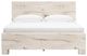 Benchcraft® Lawroy Light Natural King Panel Bed with 2-Drawer Storage-3