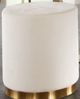 Diamond Sofa® Sorbet Cream/Gold Accent Ottoman-0