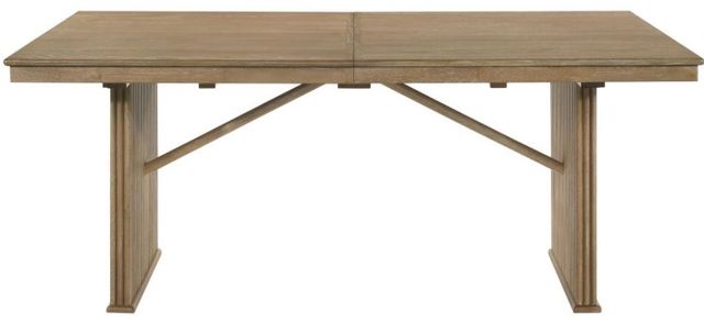 Coaster® Adina 7-Piece Barley/Distressed Light Brown Dining Table Set-4
