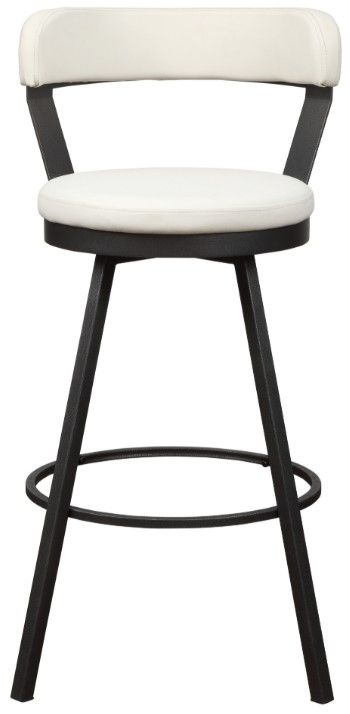 Homelegance® Appert Dark Gray/White Swivel Pub Height Chair-2