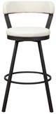 Homelegance® Appert Dark Gray/White Swivel Pub Height Chair-2