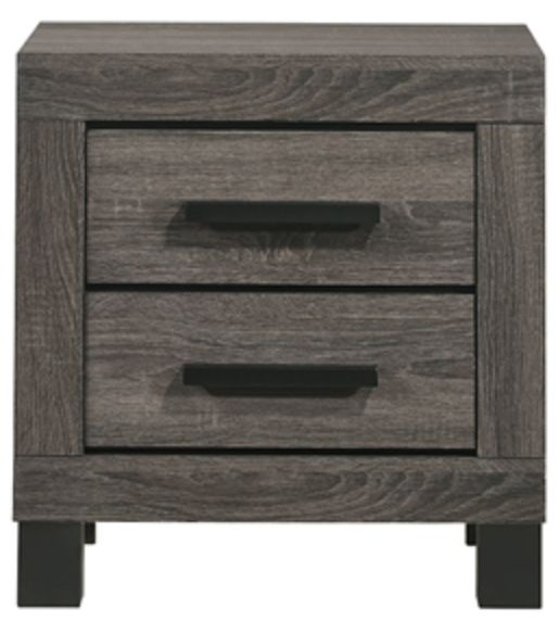American Wholesale Furniture Salt Creek Distressed Gray Nightstand-1