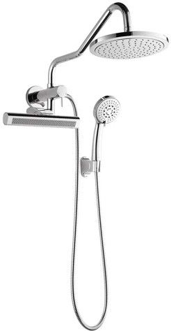 Forno Acqua AcquaFALL Mini Polished Chrome Retrofit Shower System-0