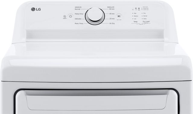 LG 7.3 Cu. Ft. White Front Load Electric Dryer-2