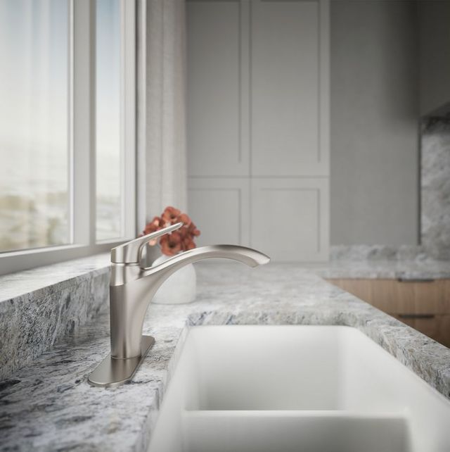 KOHLER® Rival® Vibrant Stainless Single-Handle Kitchen Sink Faucet-2
