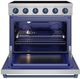 Thor Kitchen® Gordon Ramsay 36" Stainless Steel/Blue Freestanding Pro Style Electric Range-1