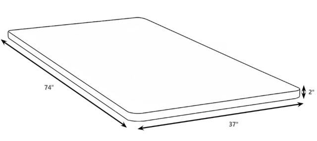 Coaster® Eckard Gray Twin Bunkie Board-2