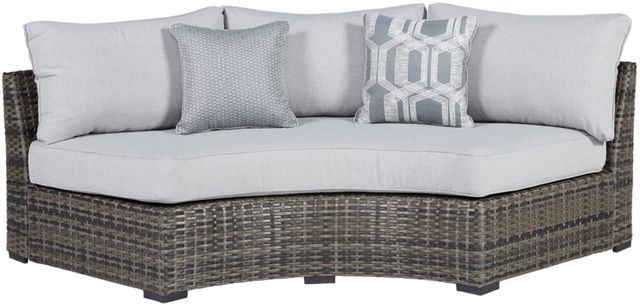 Signature Design by Ashley® Harbor Court 3-Piece Gray Outdoor Sectional-1
