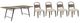 Bernards Trilogy 5-Piece Cocoa/Toffee/White Sand Dining Set-0