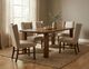 International Furniture Direct Silver Brown Dining Table-1