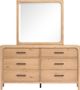 Magnussen Home® Somerset Butternut Dresser with Landscape Mirror-1
