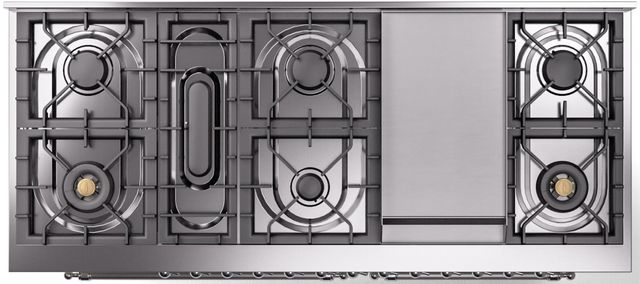 Ilve® Nostalgie II Series 60" Antique White Pro Style Dual Fuel Range-2