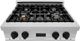 ZLINE Autograph Edition Legacy 30" Satin Stainless Steel Gas Rangetop with 4 Burners, Porcelain Cooktop and Matte Black Accents-1