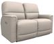 La-Z-Boy® Cade Oyster Leather Power Reclining Loveseat with Headrest-0
