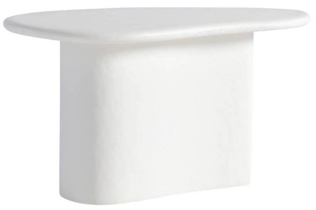 Bernhardt Fresco Chalky White Concrete Outdoor Accent Table-0