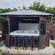 Great Lakes Spas Fraser Coffee Resin Outdoor Wrap Gazebo-3